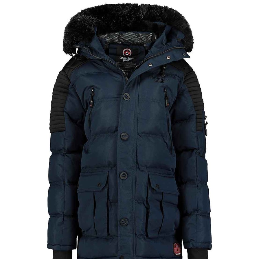 Homme Canadian Peak Parka | Arsopeak Navy Men 070