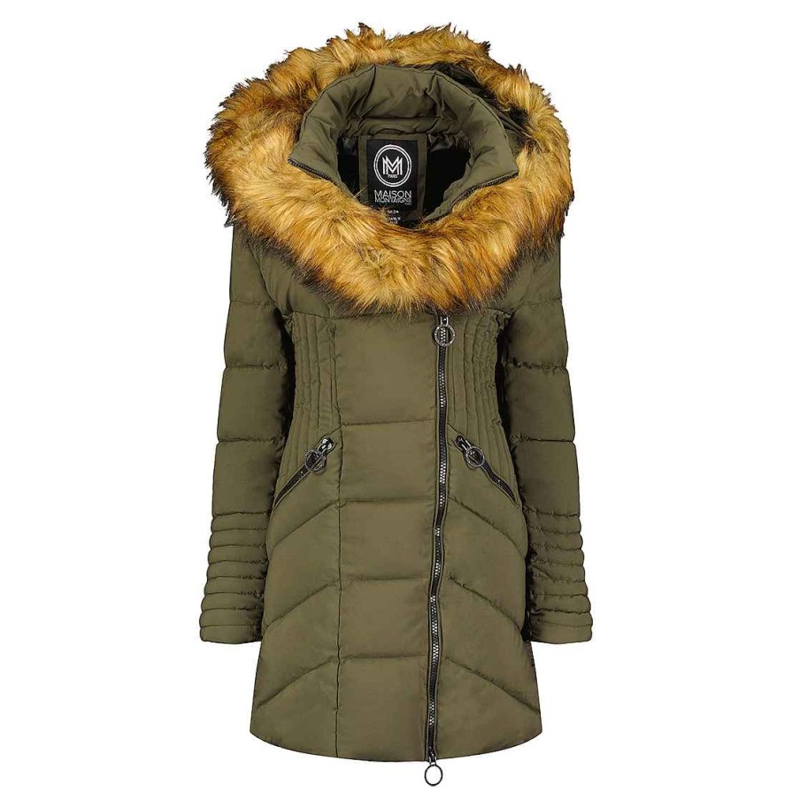 Femme Canadian Peak Parka | Chamai Kaki Rm Lady 068