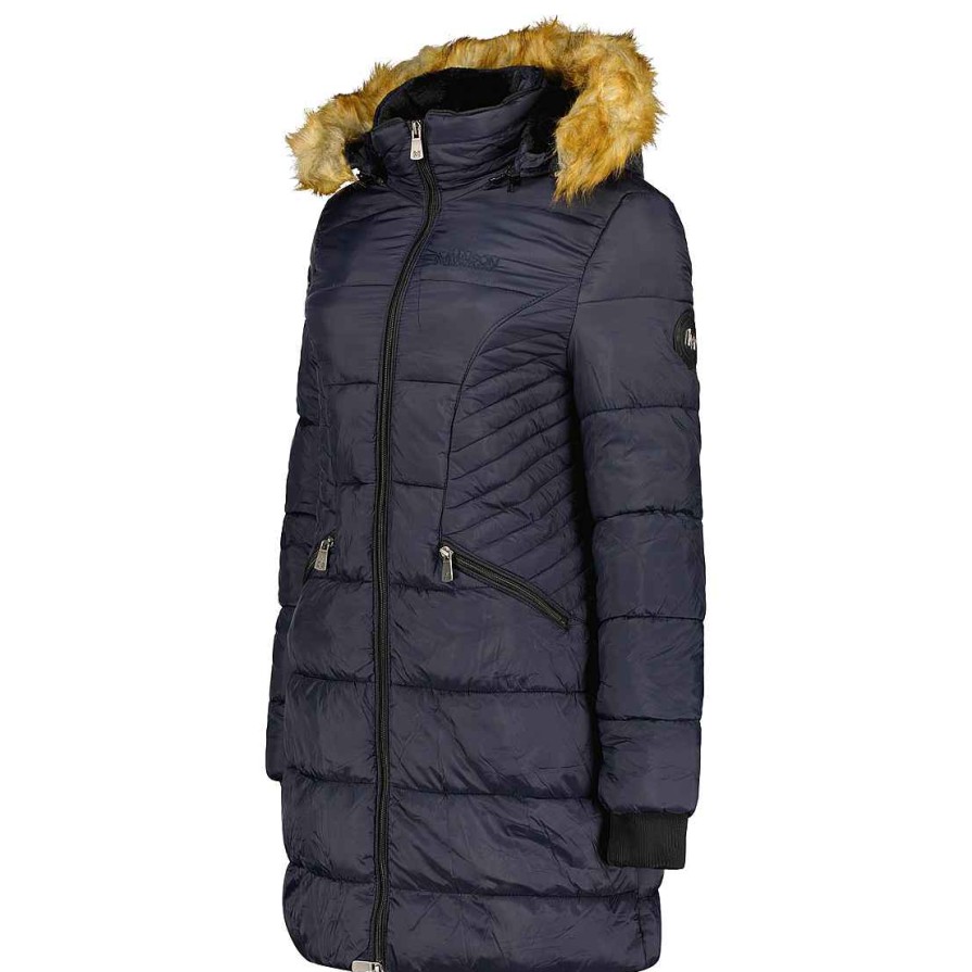 Femme Canadian Peak Parka | Abeimai Rm Navy Lady 001