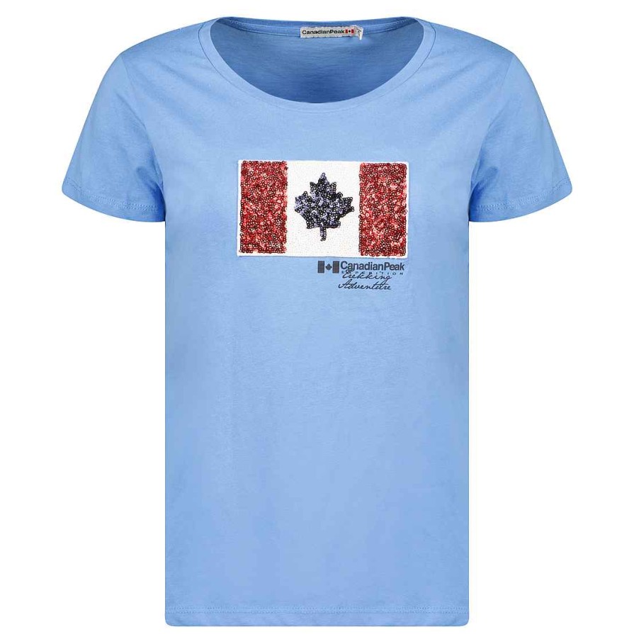 Femme Canadian Peak T-Shirt | Jermioneak Ice Blue Rm Lady 254