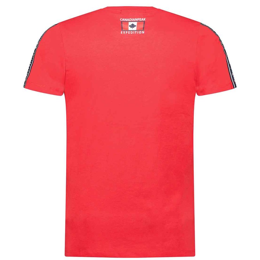 Homme Canadian Peak T-Shirt | Javengeak Red Rm Men 249