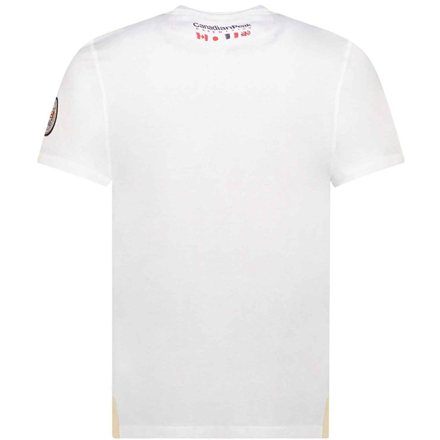 Homme Canadian Peak T-Shirt | Jolympieak White Rm Men 235