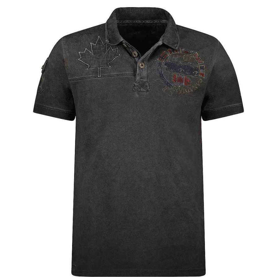 Homme Canadian Peak Polo | Kinflateak Black Rm Men 254