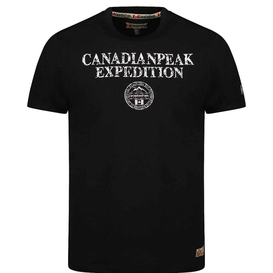 Homme Canadian Peak T-Shirt | Jvickeak Black Rm Men 249