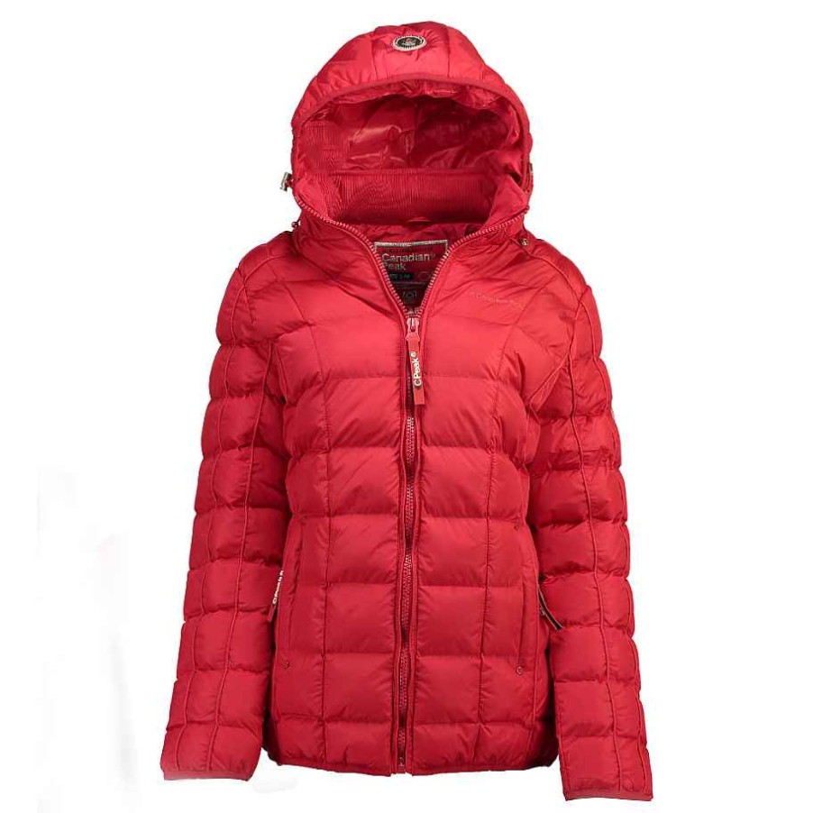 Femme Canadian Peak Blouson | Bambolineak Short Red Rm Lady 079