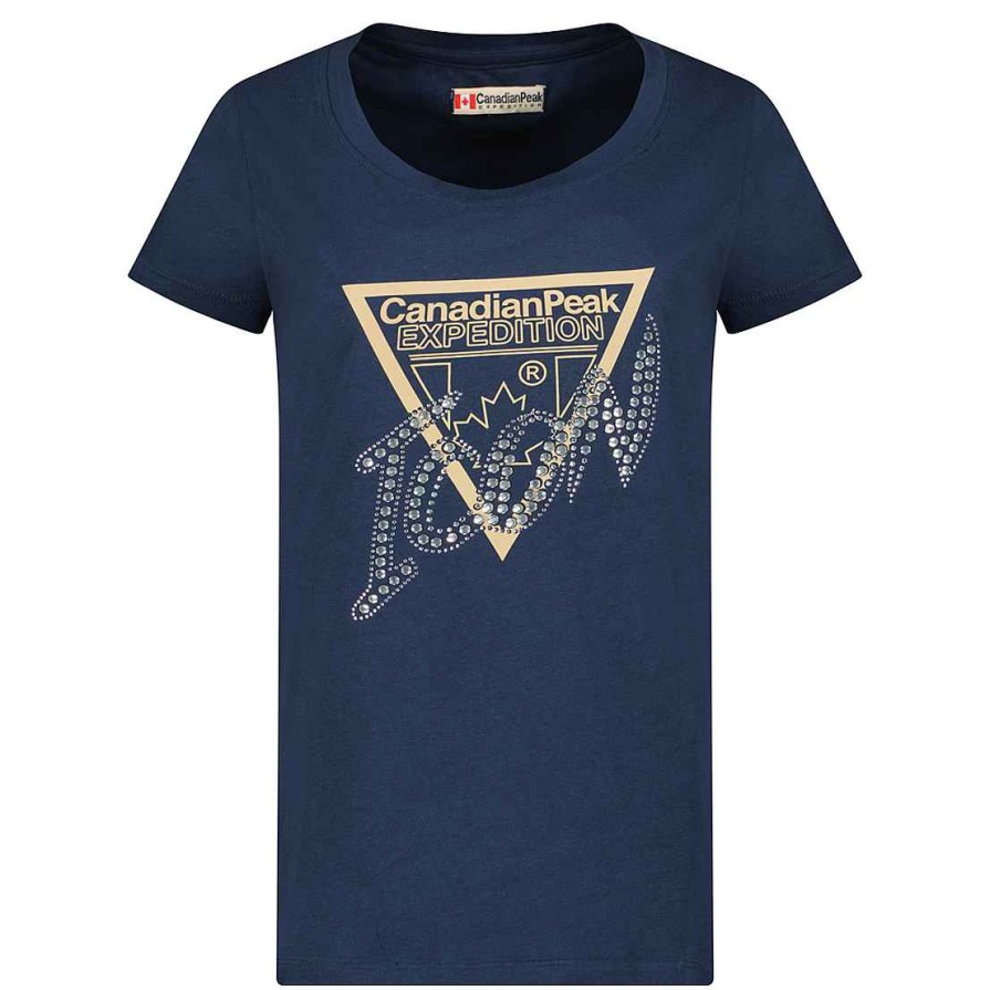 Femme Canadian Peak T-Shirt | Jalimeak Navy Rm Lady 249