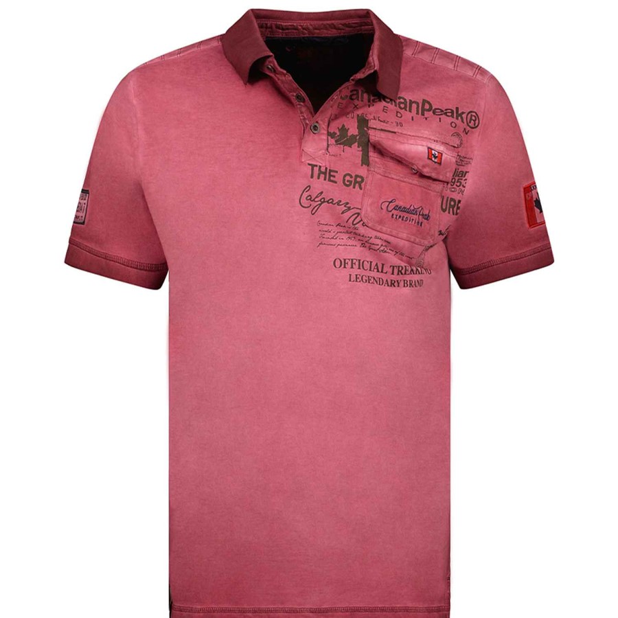 Homme Canadian Peak Polo | Keoneak Burgundy Rm Men 235