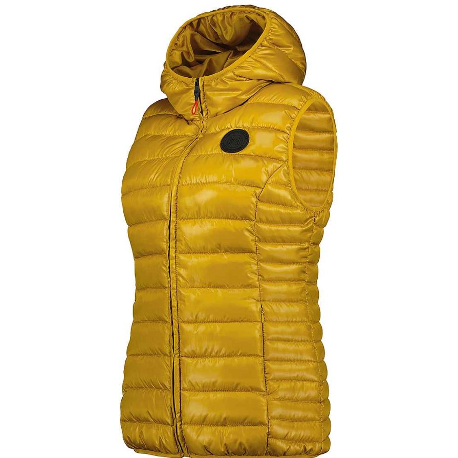 Femme Canadian Peak Gilet | Annemai Vest Hood Mt Ocre Lady 096