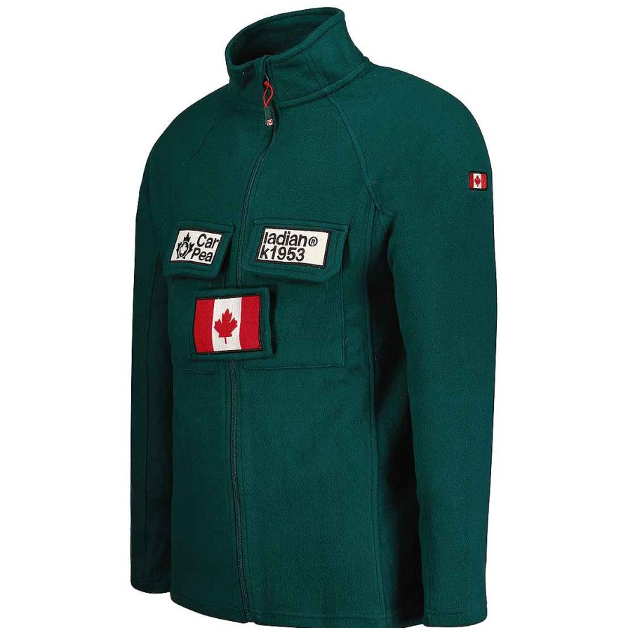 Homme Canadian Peak Polaire | Tantouneak Fz Dgreen Rm Men 235