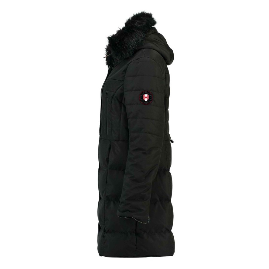 Femme Canadian Peak Parka | Diazeak Cp Black Lady 054