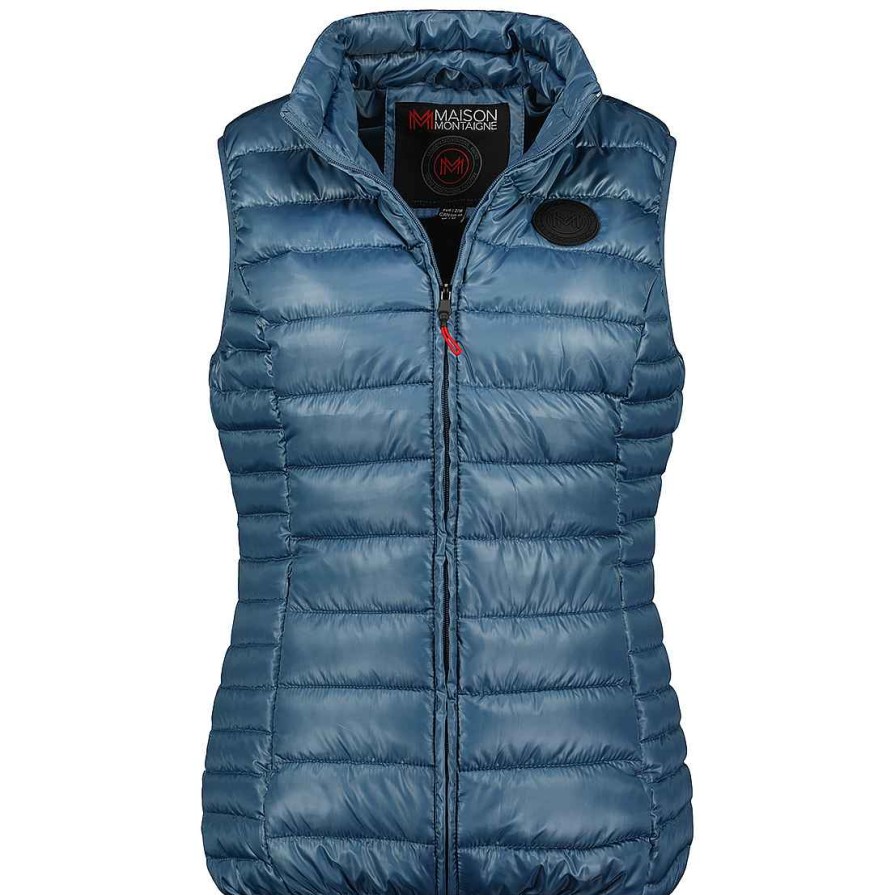 Femme Canadian Peak Gilet | Annemai Vest Basic Washed Blue Lady 096