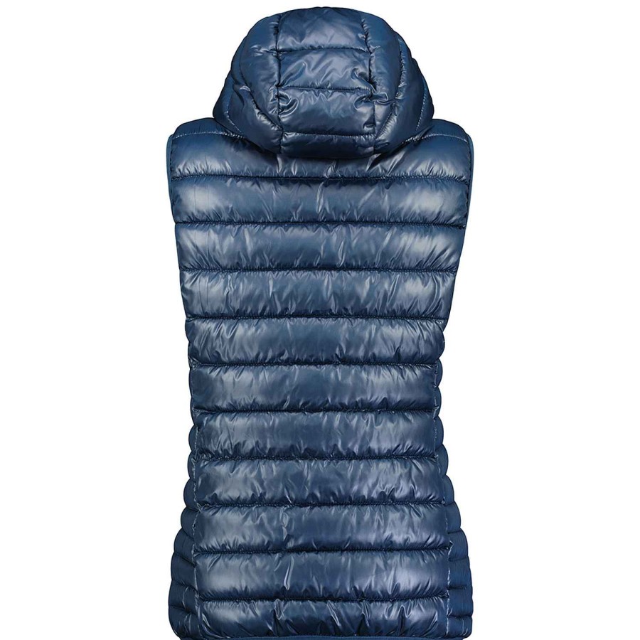 Femme Canadian Peak Gilet | Annemai Vest Hood Mt Navy Lady 096