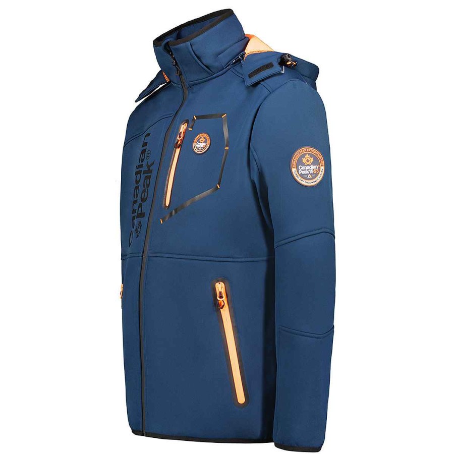 Homme Canadian Peak Coquille Souple | Tubis Cp Navy-Orange Rm Men 056