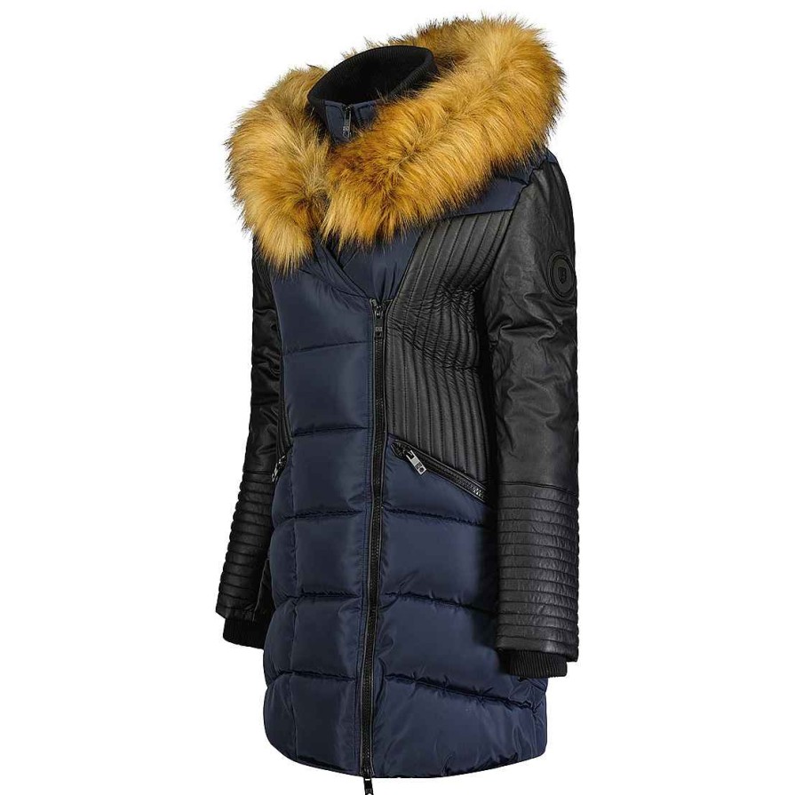 Femme Canadian Peak Parka | Ausmoseak Navy Lady Bs 068