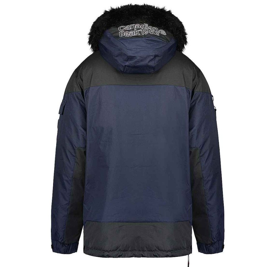 Homme Canadian Peak Parka | Bruneak Rm Navy Men 054