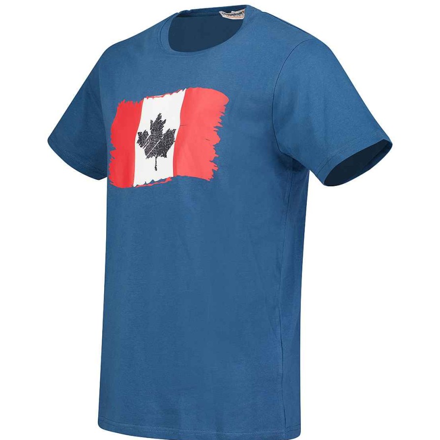 Homme Canadian Peak T-Shirt | Jorenteak Blue Rm Men 254