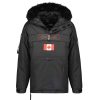 Homme Canadian Peak Parka | Bruneak Rm Black Men 054