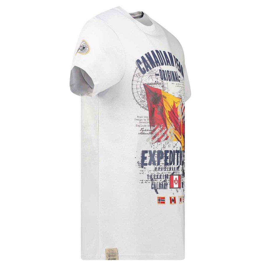 Homme Canadian Peak T-Shirt | Jitcheneak Lgrey Rm Men 235