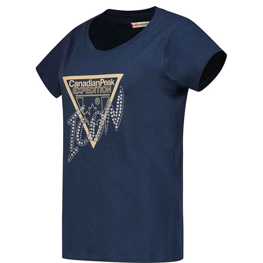 Femme Canadian Peak T-Shirt | Jalimeak Navy Rm Lady 249