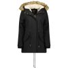 Femme Canadian Peak Parka | Ampurieak Black Rm Bs Lady 056