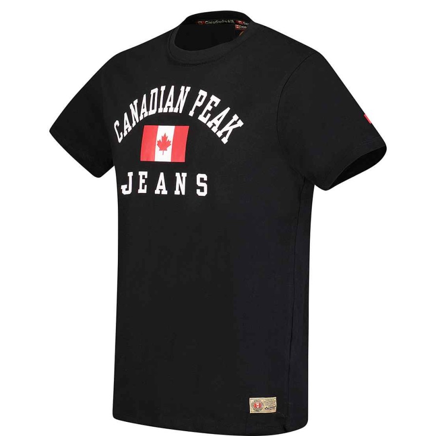 Homme Canadian Peak T-Shirt | Jadseneak Black Rm Men 249