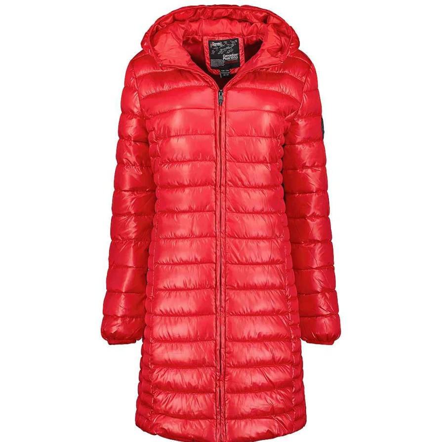 Femme Canadian Peak Blouson | Colombiana Long Hood Red Rm Cp Lady 096