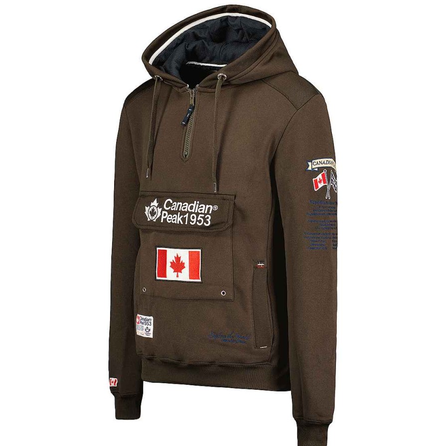 Homme Canadian Peak Transpirer | Galapagos Brown Men Cp Rm 100