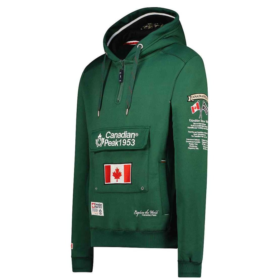 Homme Canadian Peak Transpirer | Galapagos Dark Green Men Cp Rm 100