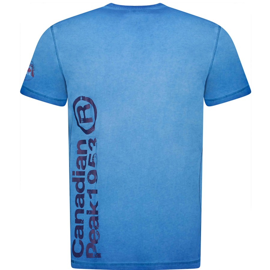 Homme Canadian Peak T-Shirt | Jotzeak Light Blue Men 235