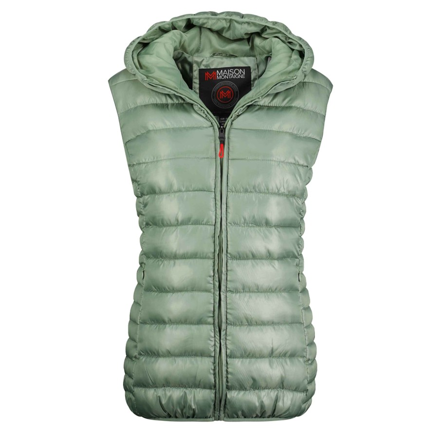 Femme Canadian Peak Gilet | Annemai Vest Hood Mt Almond Lady 096