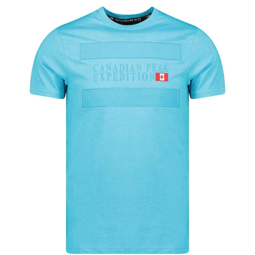 Homme Canadian Peak T-Shirt | Jimonseak Turquoise Rm Men 235