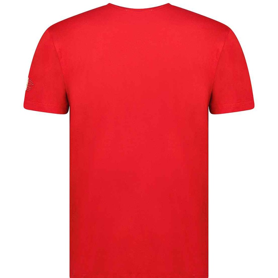 Homme Canadian Peak T-Shirt | Jermaniteak Red Rm Men 207