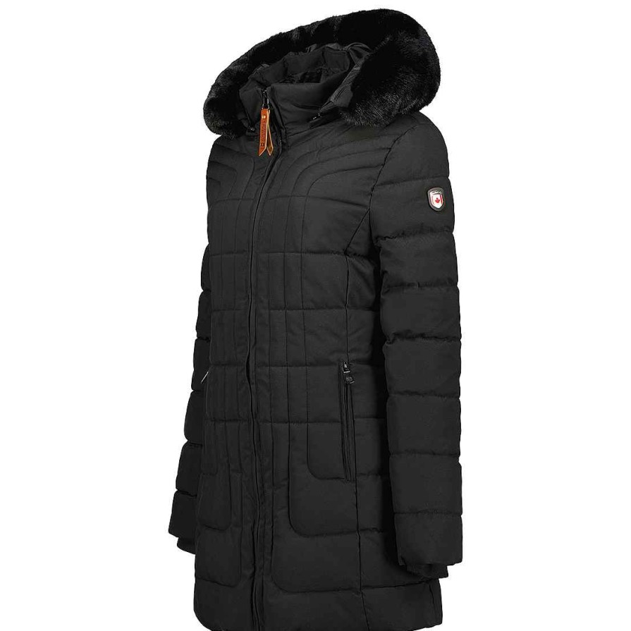 Femme Canadian Peak Parka | Braceleak Black Rm Bs Lady 001