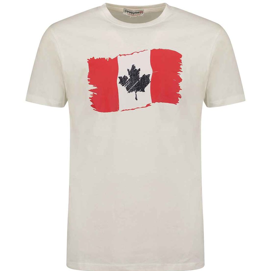 Homme Canadian Peak T-Shirt | Jorenteak White Rm Men 254