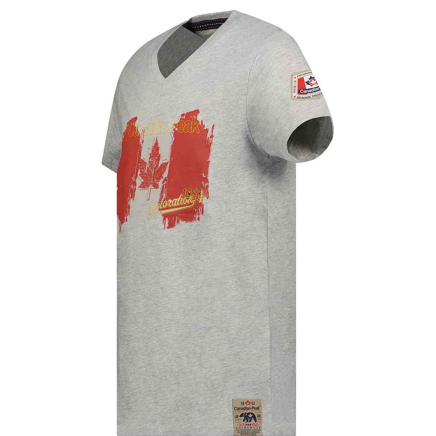 Homme Canadian Peak T-Shirt | Jerable Men B.Grey Cp Rm Men 235