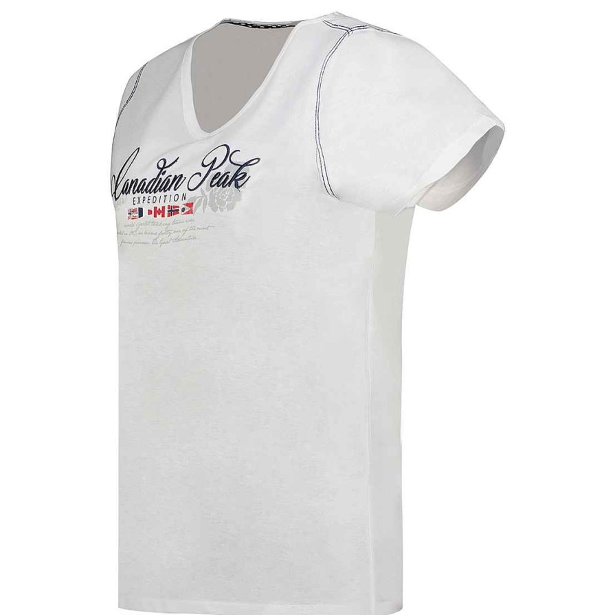 Femme Canadian Peak T-Shirt | Jeanneak White Rm Lady 235