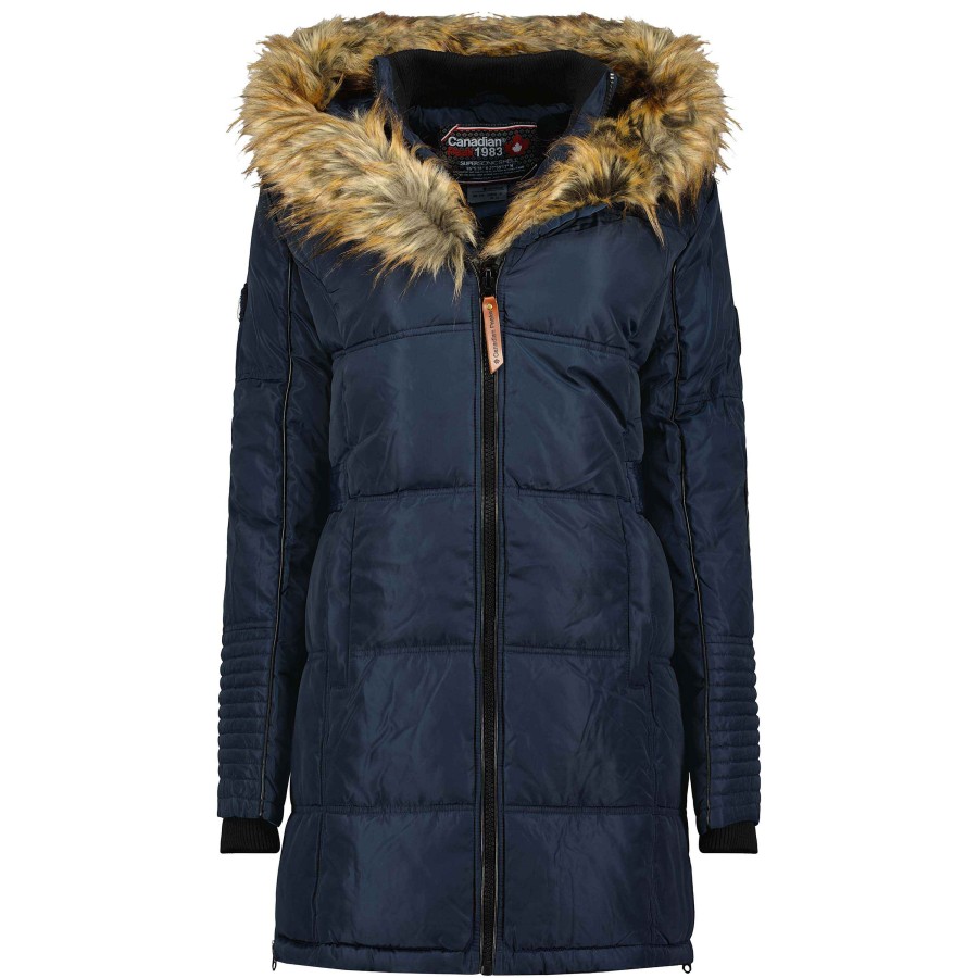 Femme Canadian Peak Parka | Beauty Navy Lady 078