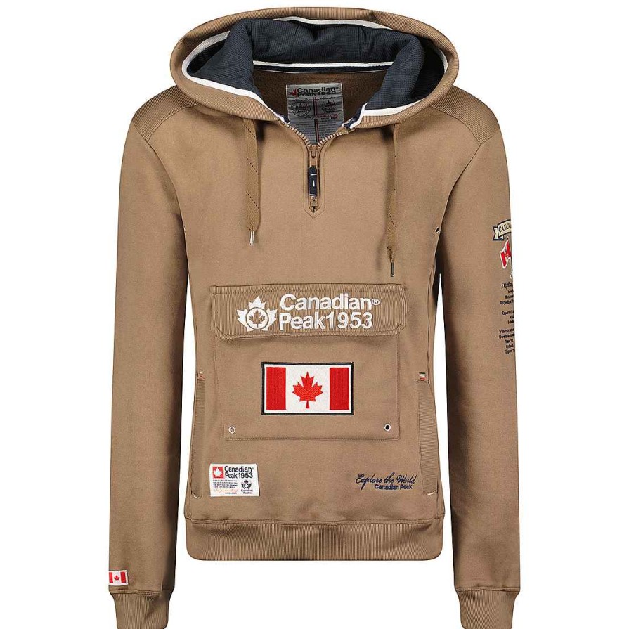 Homme Canadian Peak Transpirer | Galapagos Taupe Men Cp Rm 100