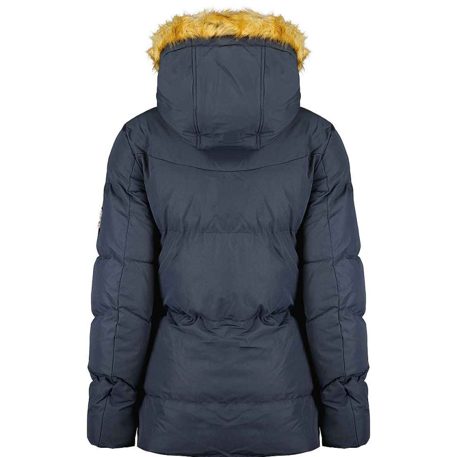 Femme Canadian Peak Parka | Crowneak Navy Rm Cp Lady 001