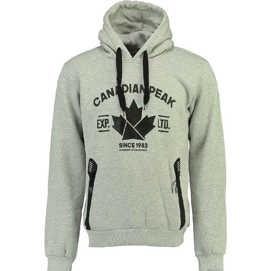 Homme Canadian Peak Transpirer | Flipp Cp Rm Gris Melange Men 017