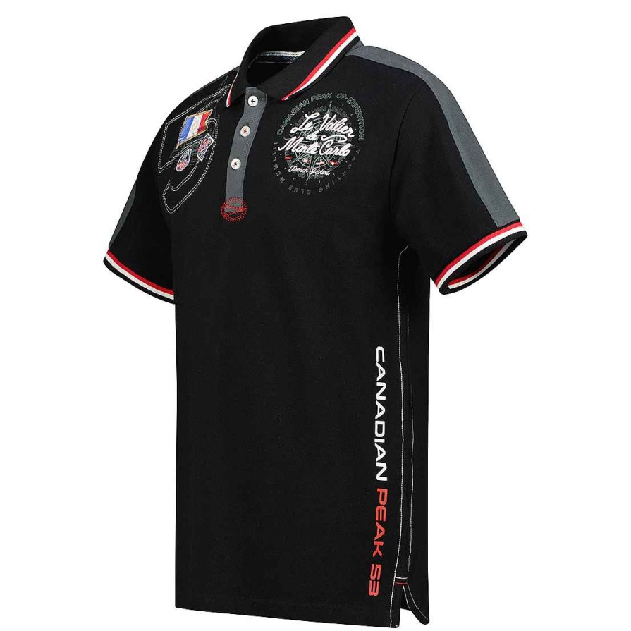 Homme Canadian Peak Polo | Kalvineak Black Rm Men 254