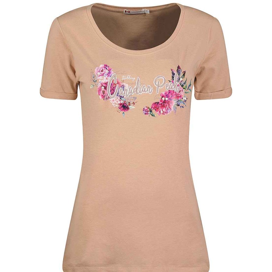 Femme Canadian Peak T-Shirt | Jacacieak Old Pink Rm Lady 419