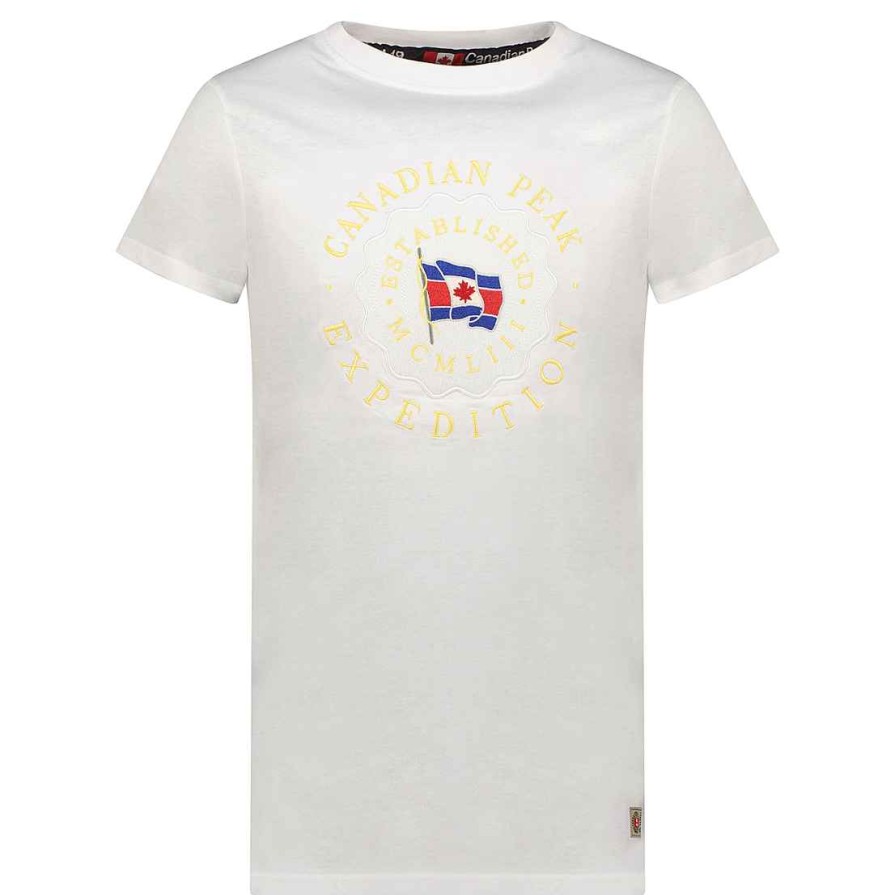 Homme Canadian Peak T-Shirt | Joeak White Rm Men 235