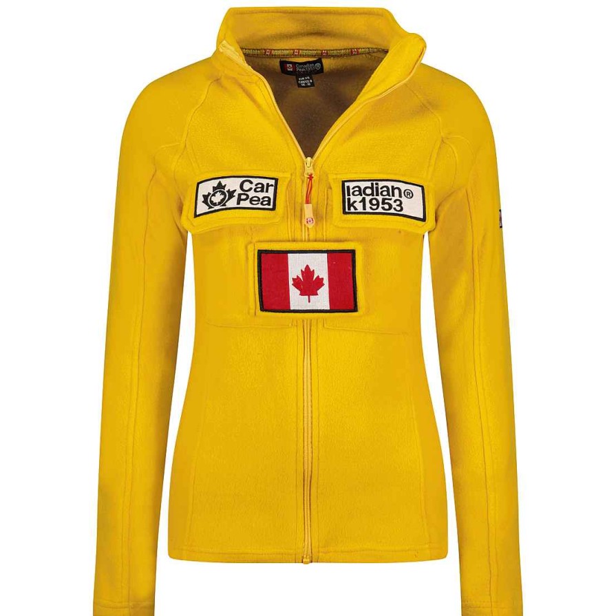 Femme Canadian Peak Polaire | Tantouneak Fz Mustard Rm Lady 235