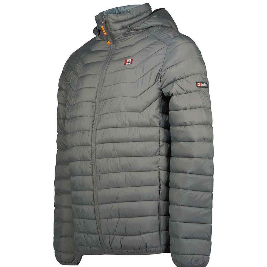 Homme Canadian Peak Blouson | Astoneak Hood Dgrey Men 054