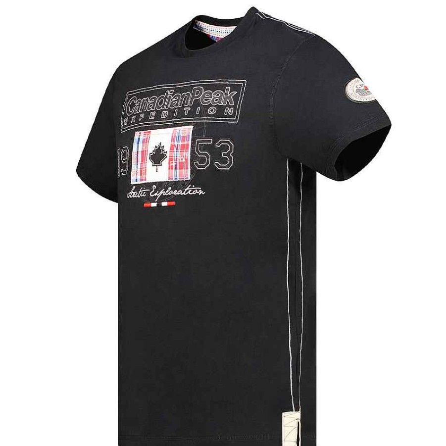 Homme Canadian Peak T-Shirt | Jolympieak Black Rm Men 235