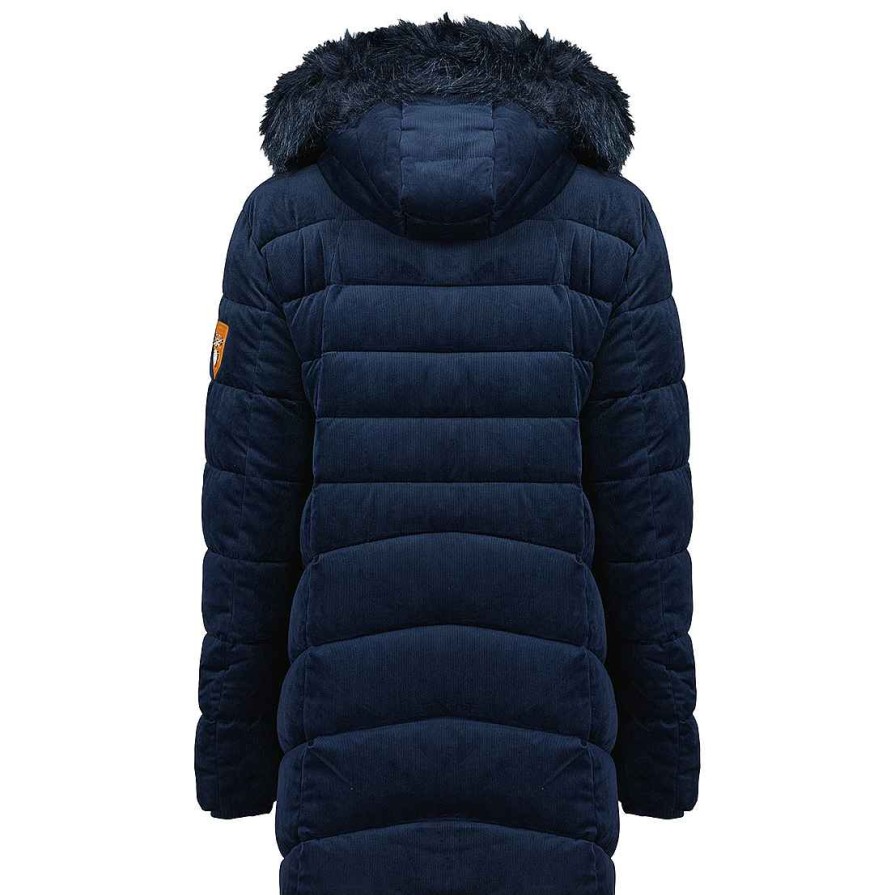 Femme Canadian Peak Parka | Bilomai Long Navy Rm Lady 001