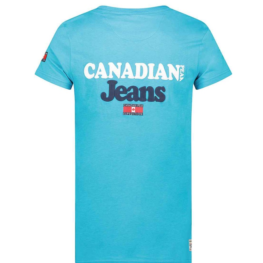 Homme Canadian Peak T-Shirt | Jouppeak Turquoise Rm Men 235