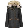 Femme Canadian Peak Parka | Ajumai Lady Black Rm 054