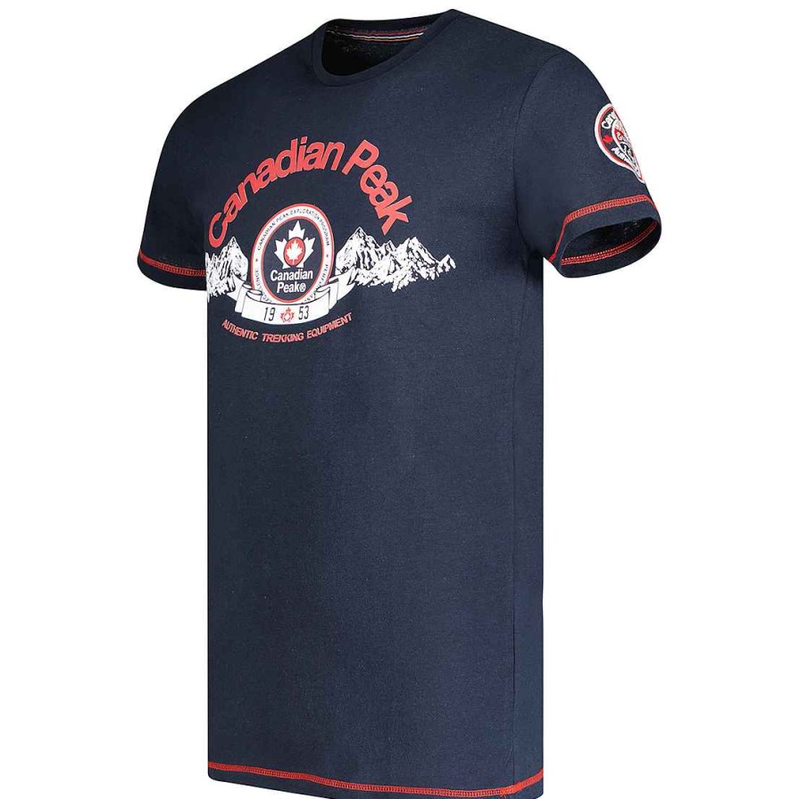 Homme Canadian Peak T-Shirt | Janado Ss Navy Men Bs Cp100